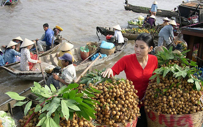 Cai Rang floating market in Can Tho Cai Rang floating market in Can Tho