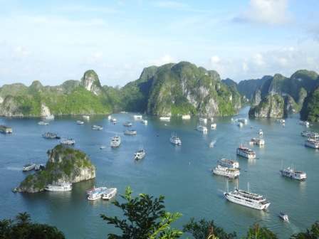 Halong Bay view from Titop mountain Halong Bay Vietnam